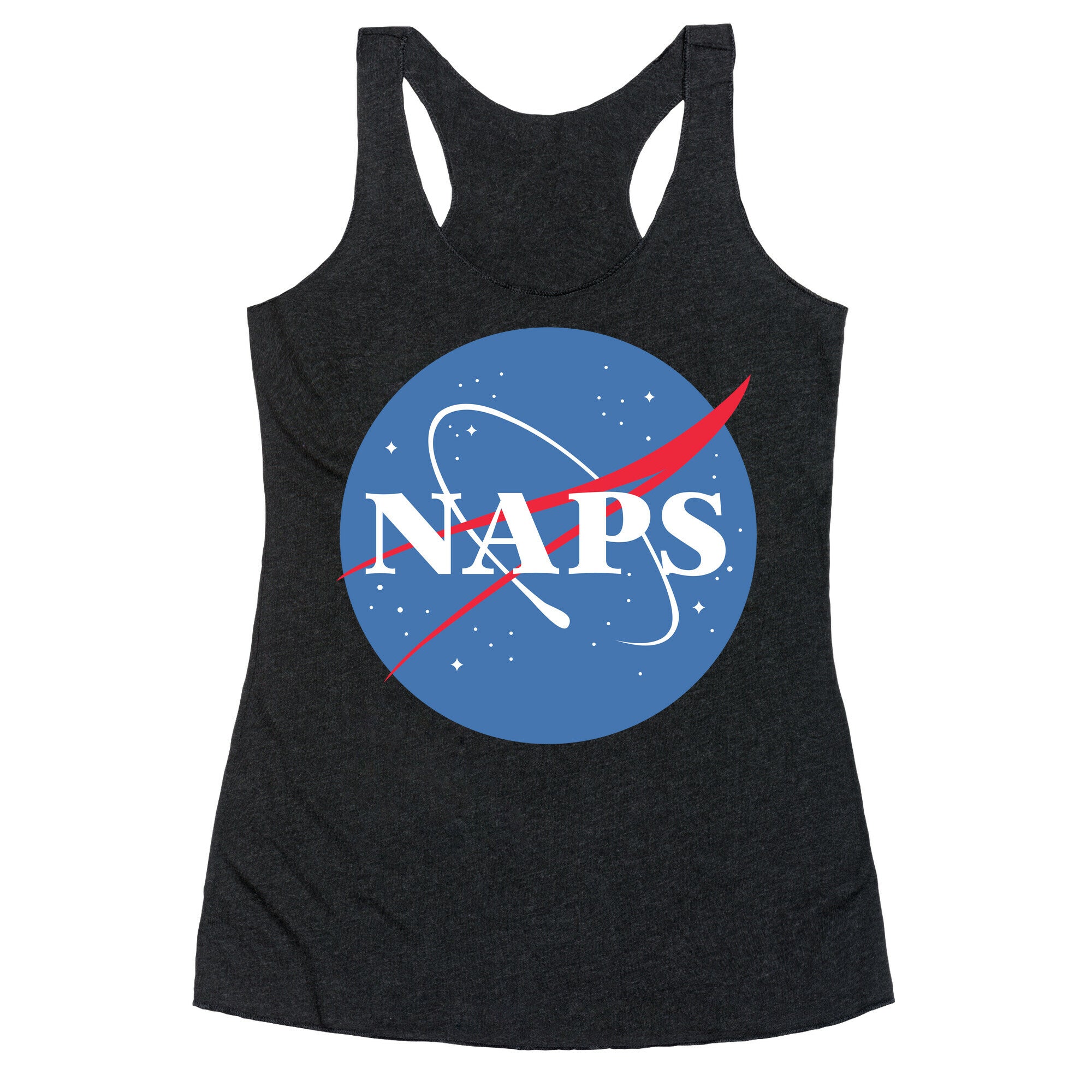 Naps Nasa Parody Racerback Tank
